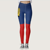 Coole Flagge Liechtensteins Leggings (Vorderseite)