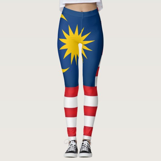 Coole Flagge Malaysias Leggings (Vorderseite)