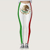 Coole Flagge Mexikos Leggings (Vorderseite)