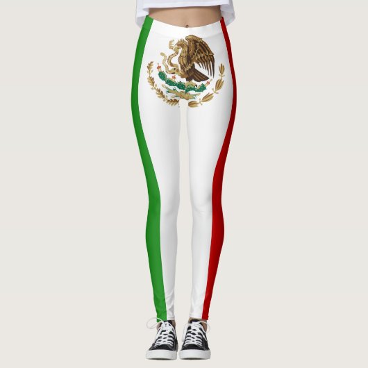 Coole Flagge Mexikos Leggings (Vorderseite)