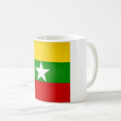 Coole Flagge Myanmars Kaffeetasse (VorderseiteRechts)