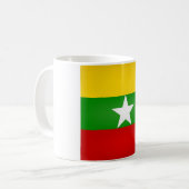 Coole Flagge Myanmars Kaffeetasse (Vorderseite Links)