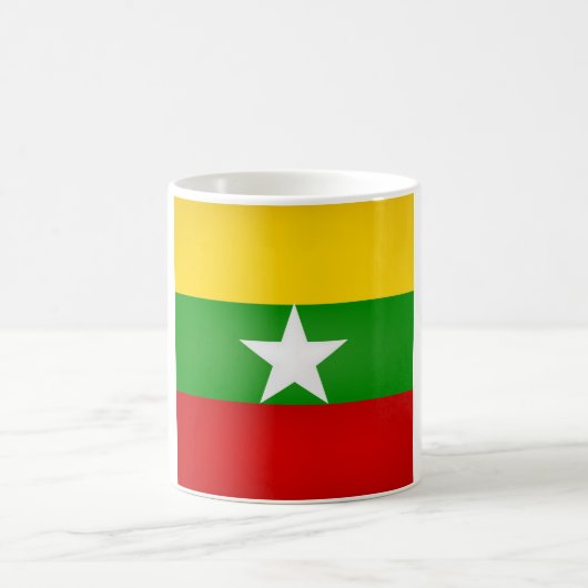 Coole Flagge Myanmars Kaffeetasse (Mittel)