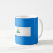 Coole Flagge Nicaraguas Kaffeetasse (VorderseiteRechts)