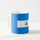Coole Flagge Nicaraguas Kaffeetasse (Vorderseite Links)