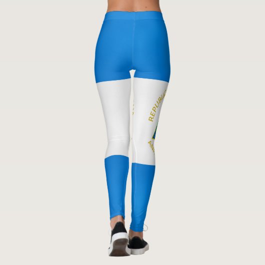 Coole Flagge Nicaraguas Leggings (Rückseite)