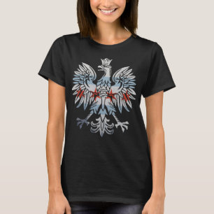 Coole Flagge Polnischer Adler Illinois Embl T-Shirt