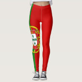 Coole Flagge Portugals Leggings (Vorderseite)