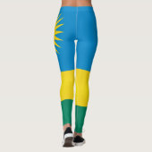 Coole Flagge Ruandas Leggings (Rückseite)