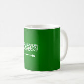 Coole Flagge Saudi-Arabiens Kaffeetasse (VorderseiteRechts)