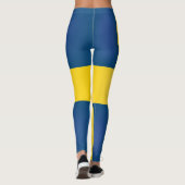 Coole Flagge Schwedens Leggings (Rückseite)