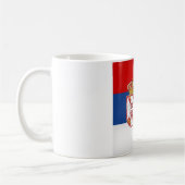 Coole Flagge Serbiens Kaffeetasse (Links)
