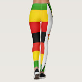 Coole Flagge Simbabwes Leggings (Rückseite)