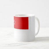 Coole Flagge Singapurs Kaffeetasse (VorderseiteRechts)