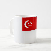 Coole Flagge Singapurs Kaffeetasse (Vorderseite Links)