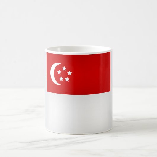 Coole Flagge Singapurs Kaffeetasse (Mittel)