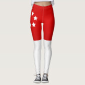 Coole Flagge Singapurs Leggings (Vorderseite)