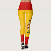 Coole Flagge Spaniens Leggings (Rückseite)