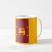 Coole Flagge Sri Lankas Kaffeetasse (VorderseiteRechts)