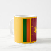 Coole Flagge Sri Lankas Kaffeetasse (Vorderseite Links)