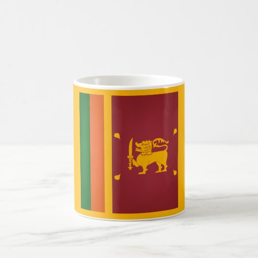 Coole Flagge Sri Lankas Kaffeetasse (Mittel)