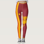 Coole Flagge Sri Lankas Leggings (Vorderseite)