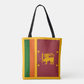 Coole Flagge Sri Lankas Tasche (Rückseite)