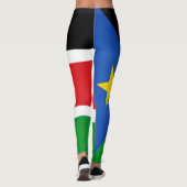 Coole Flagge Südsudans Leggings (Rückseite)