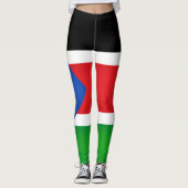 Coole Flagge Südsudans Leggings (Vorderseite)