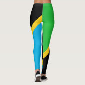 Coole Flagge Tansanias Leggings (Rückseite)