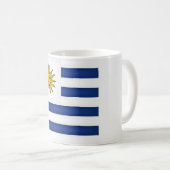 Coole Flagge Uruguays Kaffeetasse (VorderseiteRechts)