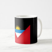Coole Flagge von Antigua und Barbuda Kaffeetasse (VorderseiteRechts)