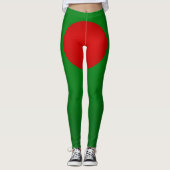 Coole Flagge von Bangladesch Leggings (Vorderseite)