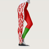 Coole Flagge von Belarus Leggings (Rechts)