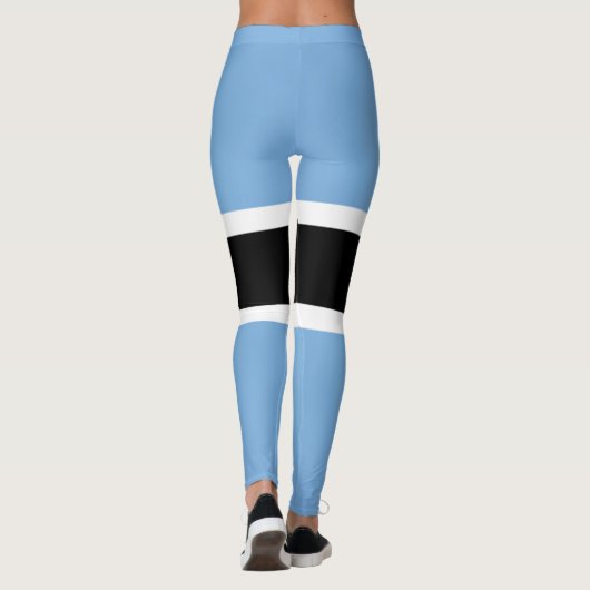 Coole Flagge von Botswana Leggings (Rückseite)