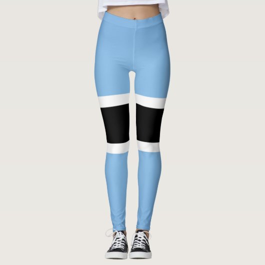 Coole Flagge von Botswana Leggings (Vorderseite)