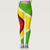 Coole Flagge von Guyana Leggings (Vorderseite)