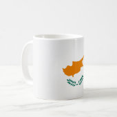 Coole Flagge Zypern Kaffeetasse (Vorderseite Links)