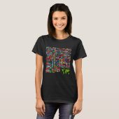 Coole Flaggen des Weltbildes T-Shirt (Vorne ganz)