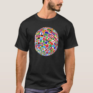 Coole Flaggen des Weltbildes T-Shirt