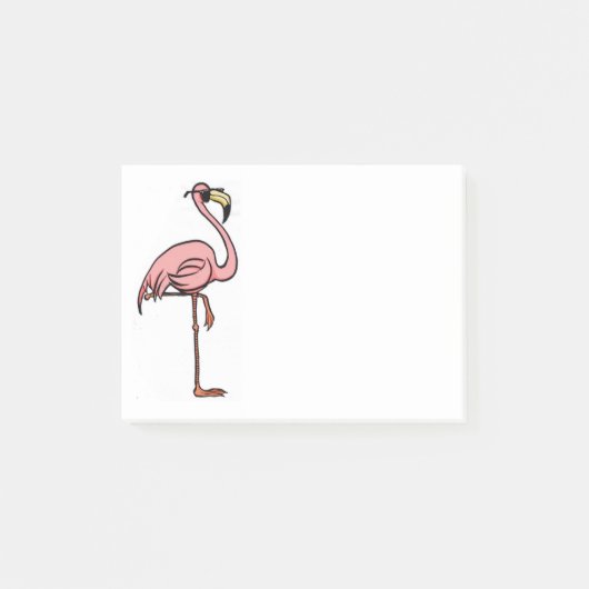 Coole Flamingo-Post-Itanmerkungen Post-it Klebezettel (Vorderseite)