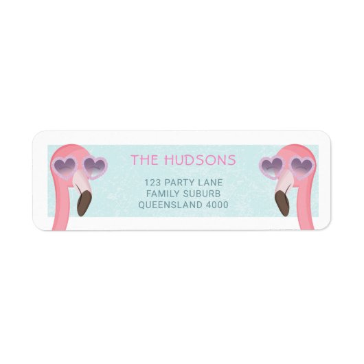 Coole Flamingo-Sonnenbrille tragen (Vorne)