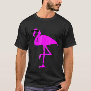 Coole Flamingo-Sonnenbrille Umarmen rosafarbenes P T-Shirt