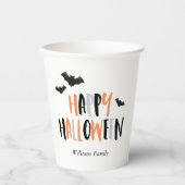 Coole Fledermäuse Halloween-Party Paper Cup Pappbecher (Vorderseite)