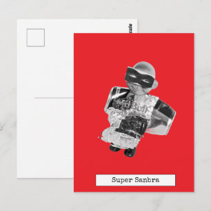 Coole Fliegende Puppe Postkarte