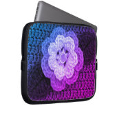 Coole florale Kunsthandwerkskreuzung Laptopschutzhülle (Vorne Rechts)