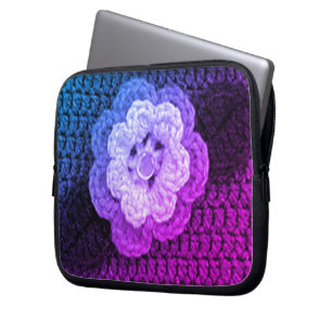 Coole florale Kunsthandwerkskreuzung Laptopschutzhülle