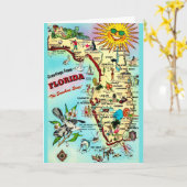 Coole Florida Karte (Gelbe Blume)