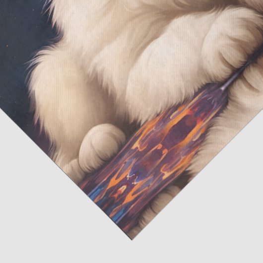 Coole Fluffy Welpen-Planeten Milchshake Seidenpapier (Detail)