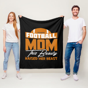 Coole Football-Sport-Mama-Wortkunst Fleecedecke